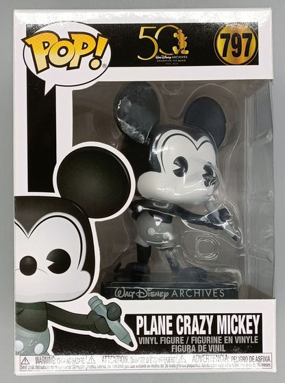 797 Plane Crazy Mickey (Archives) Disney Funko POP (Box Damage)