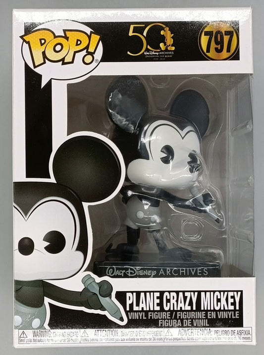 797 Plane Crazy Mickey (Archives) Disney Funko POP (Box Damage)