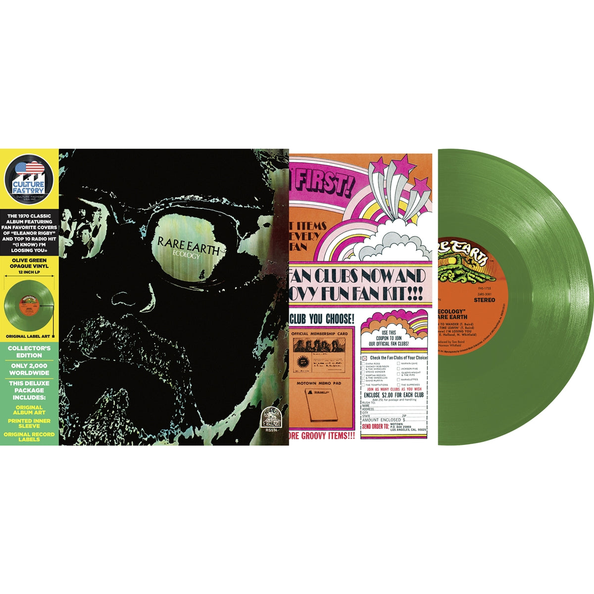 Rare Earth - Ecology (Green Vinyl) - Soul/Funk - Music Vinyl LP