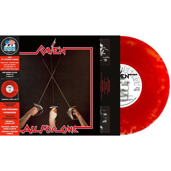 Raven - All For One (Cloudy Black & Red Vinyl) - <NONE> - LP