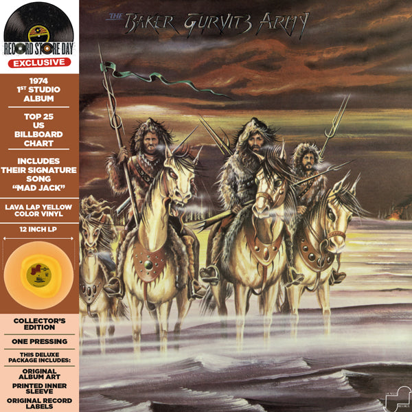 Baker Gurvitz Army - The Baker Gurvitz Army (Colour In Colour Yellow/Beer Vinyl) (Rsd 2023) - Rock - LP