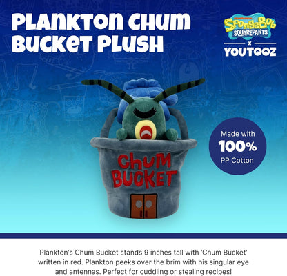 Youtooz - Spongebob Squarepants: Plankton Chum Bucket Plush (9 Inch) - [New]