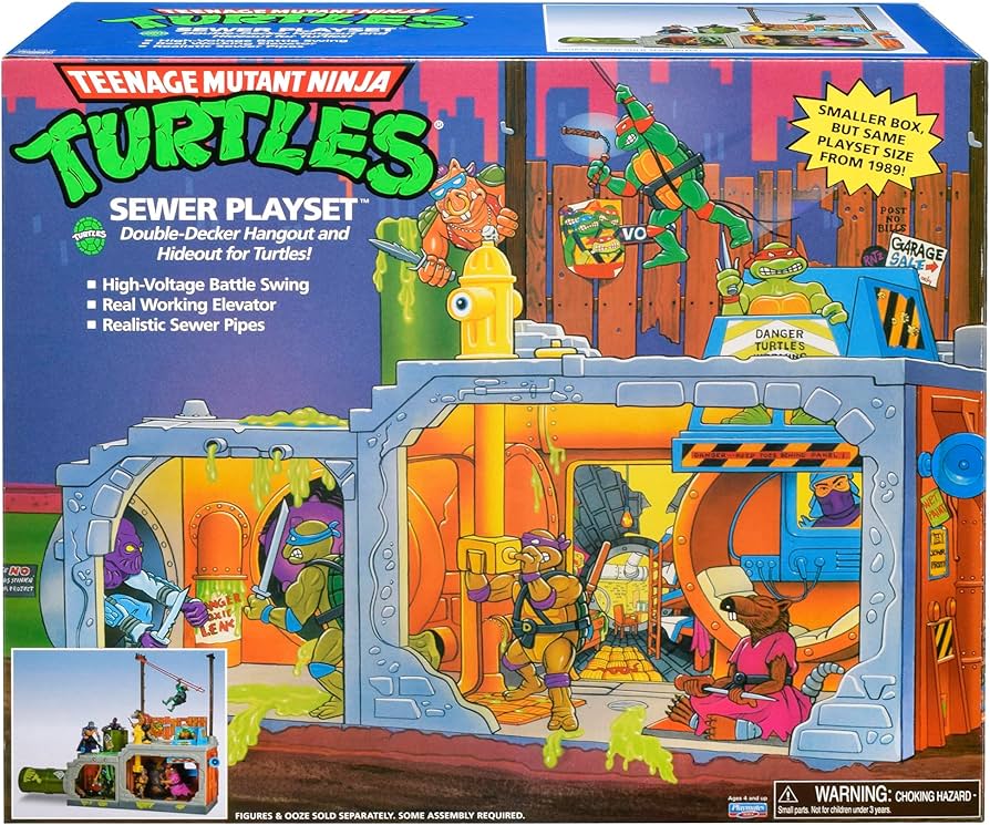 Teenage Mutant Ninja Turtles Building Secret Sewer Lid Playset Mutant Module heo EU Exclusive 30 cm