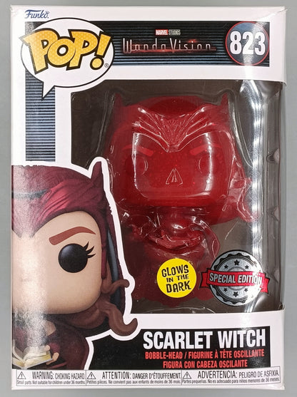 823 Scarlet Witch (Red) - Marvel Wandavision MCC Funko POP (Damaged Box)