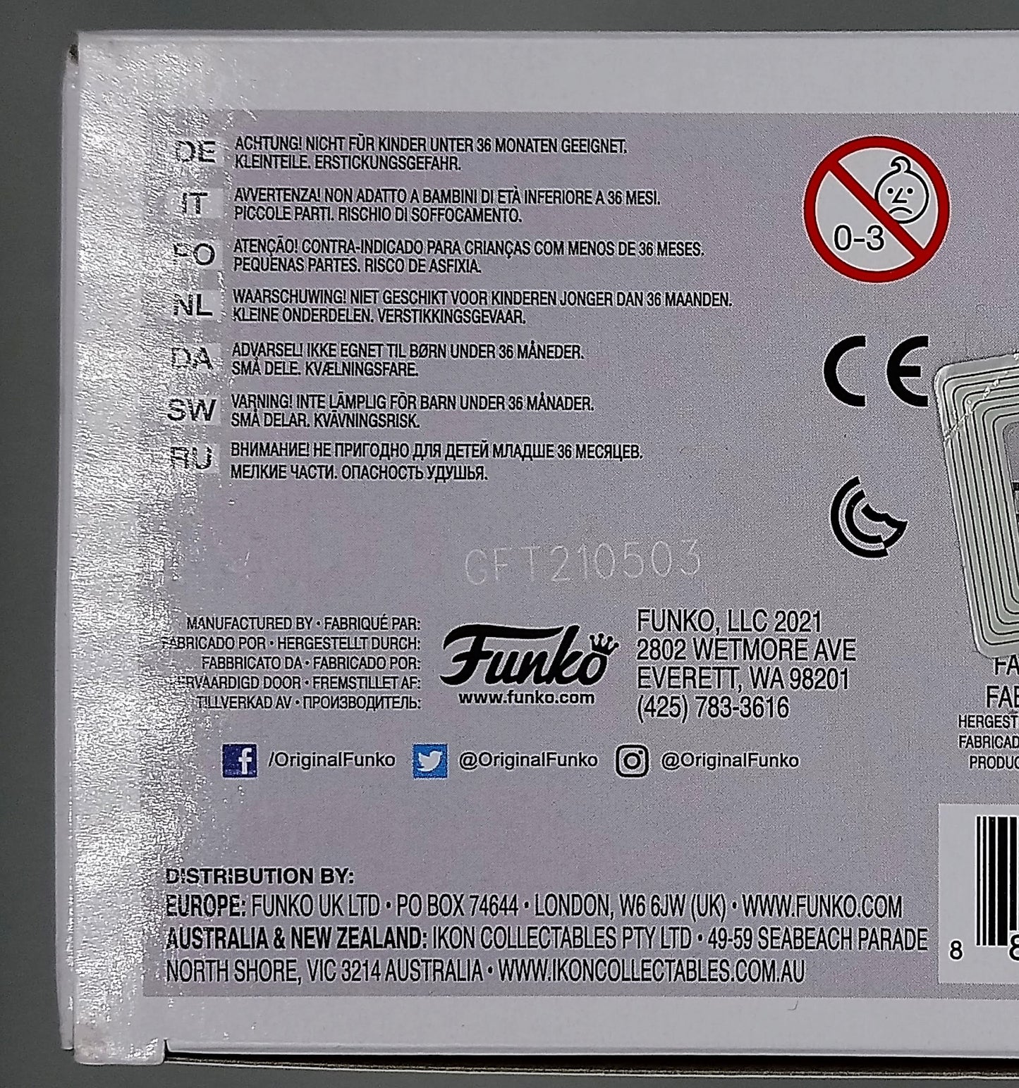 841 Crash Bandicoot (in Mask Armor) - 2021 Con Funko POP (Box Damage)