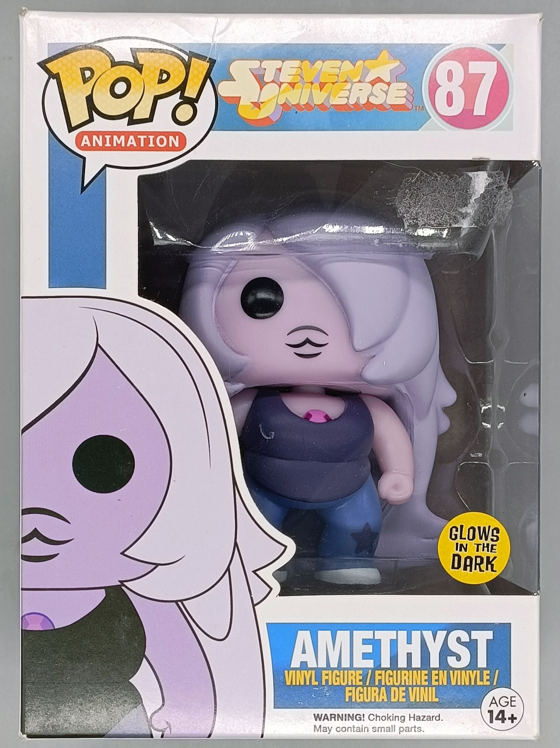87 Amethyst - Glow - Steven Universe Funko POP Damaged Box Funko