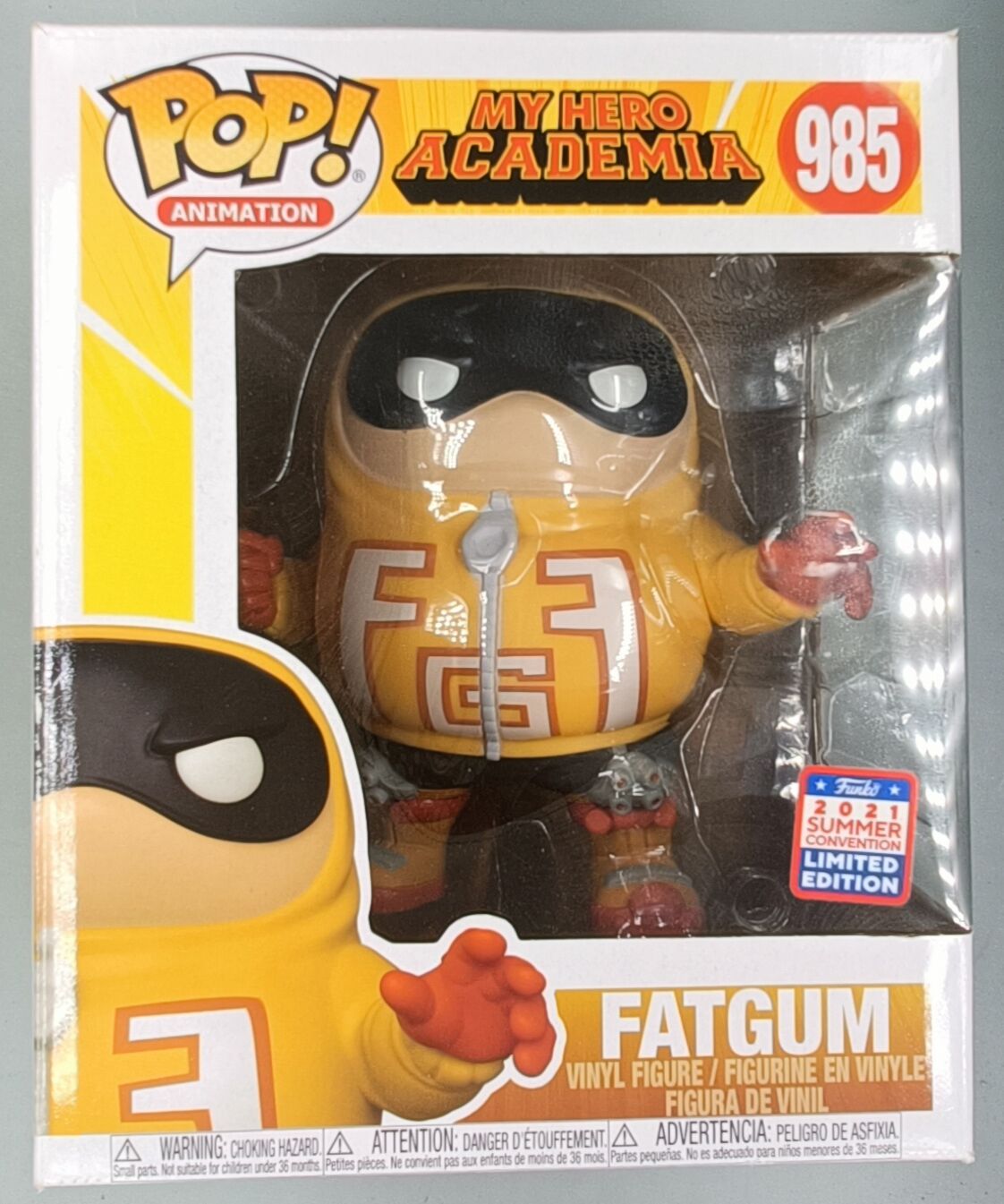 985 Fatgum - 6 Inch - My Hero Academia 2021 Con Funko POP Box Damaged