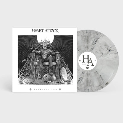Heart Attack - Negative Sun (White/Black Marble Vinyl) - Rock - Music Vinyl LP