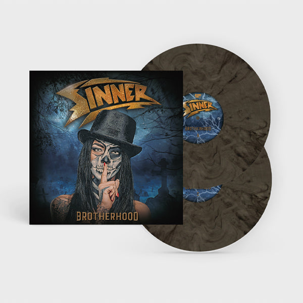 Sinner - Brotherhood (Clear/White/Black Marble Vinyl) - Metal - DLP