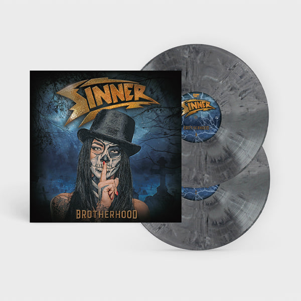 Sinner - Brotherhood (White/Black Marble Vinyl) - Metal - DLP