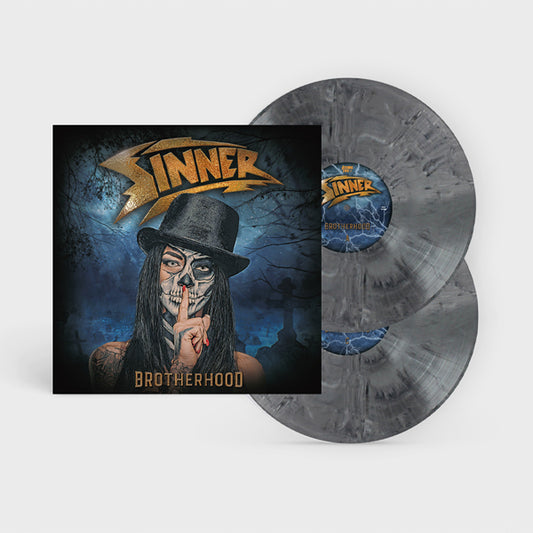 Sinner - Brotherhood (White/Black Marble Vinyl) - Metal - DLP