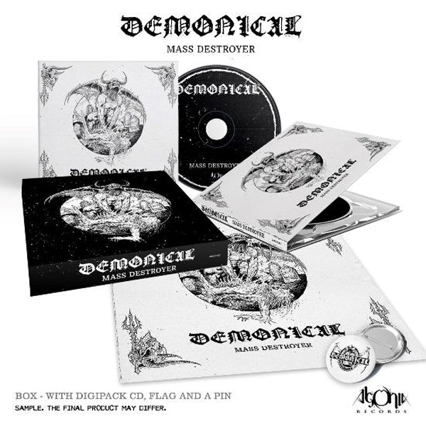 Demonical - Mass Destroyer (Limited Box Set + Flag + Logo Pin) - Death Metal - CDB