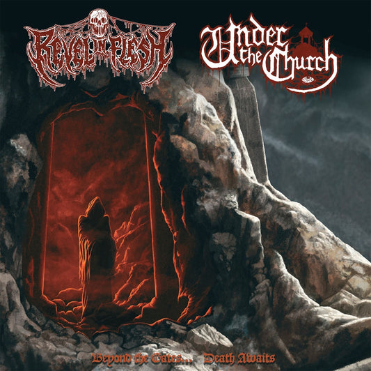 Revel In Flesh / Under The Church - Beyond The Gates...Death Awaits (Split 7") - Death Metal - 7EP