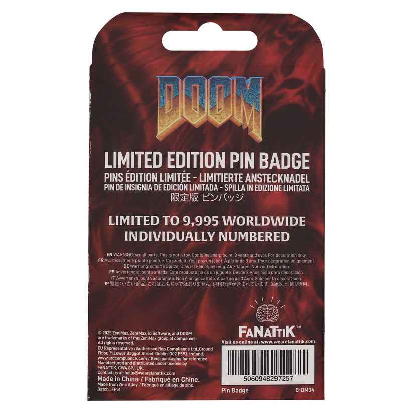 Doom Floppy Disk Pin Badge