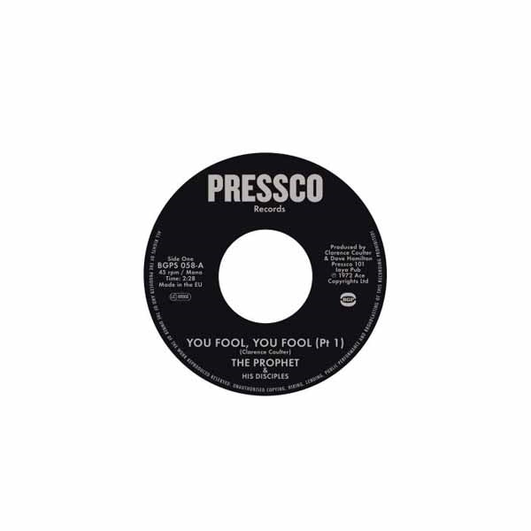 Prophet, The & His Disciples - You Fool, You Fool (Pt 1) - Soul/Funk - 7
