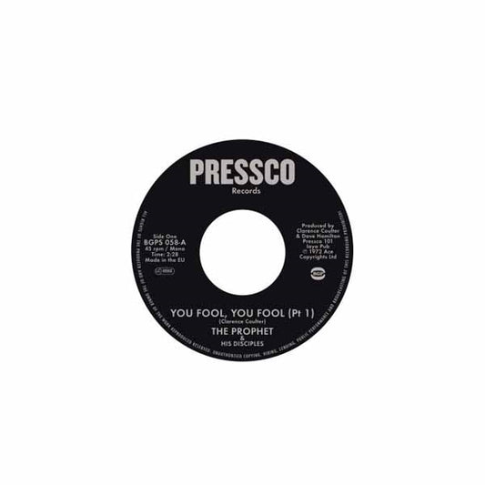 Prophet, The & His Disciples - You Fool, You Fool (Pt 1) - Soul/Funk - 7