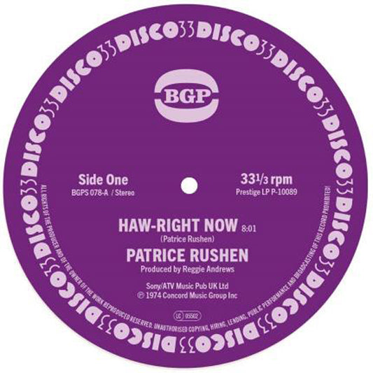 Patrice Rushen - Haw-Right Now / Kickin Back - Jazz - 7