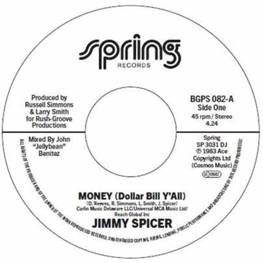 Jimmy Spicer - Money (Dollar Bill YAll) - Soul/Funk - 7