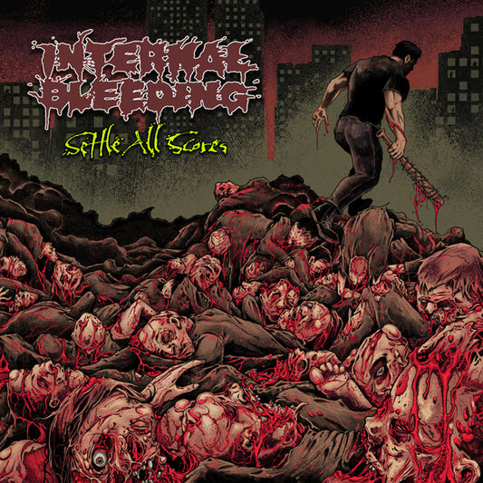 Internal Bleeding - Settle All Scores (Red W/ Black Splatter Vinyl) - Death Metal - LP