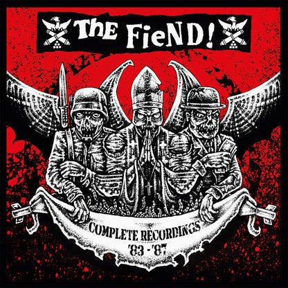 Fiend, The - Complete Recordings 1983-1987 (Red Vinyl 2Lp) - Punk  Double Vinyl LP