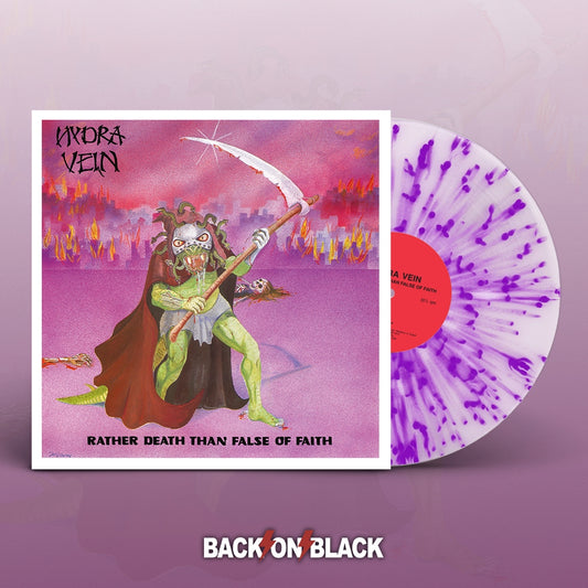 Hydra Vein - Rather Death Than False Of Faith (Clear/Purple Splatter Vinyl) + 12" Single - Thrash Metal - DLP