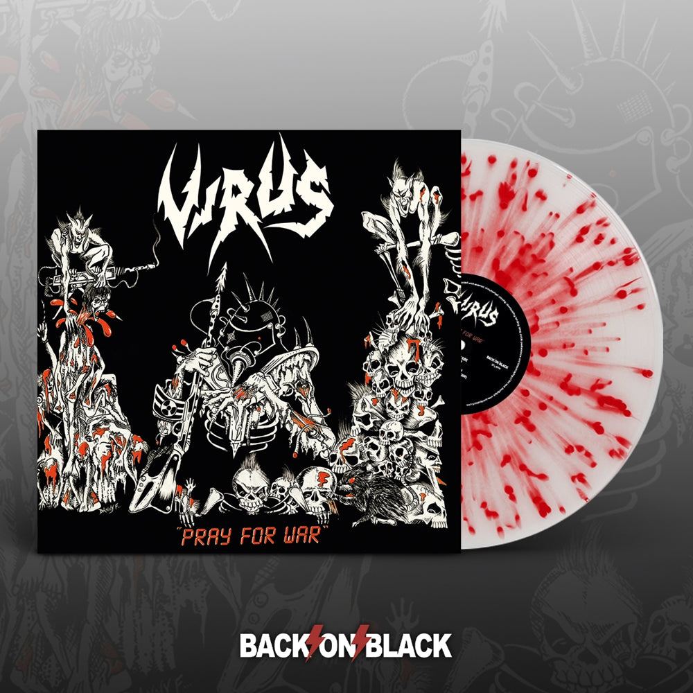 Virus - Pray For War (White W/ Red Splatter Vinyl) - Thrash Metal - LP