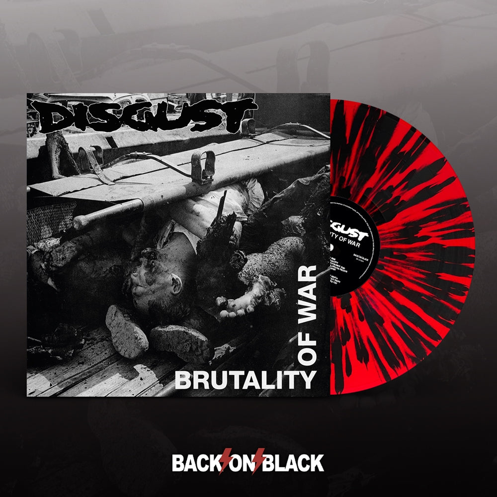 Disgust - Brutality Of War (Red W/ Black Splatter Vinyl) - Punk - LP