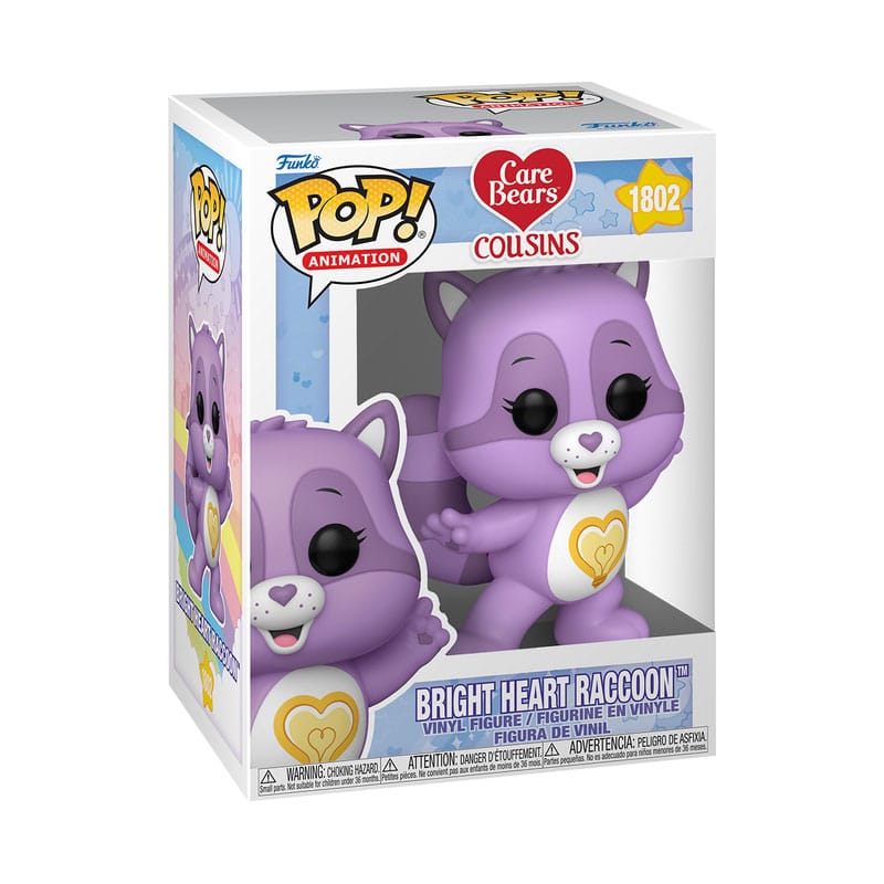 1802 Bright Heart Raccoon - Care Bears Cousins Funko POP - Brand New