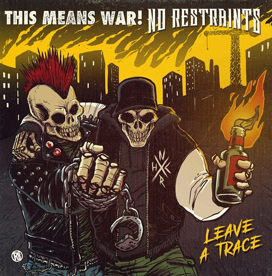 This Means War / No Restraints - Leave A Trace [Split Album] (Translite Orange) - Punk - LP