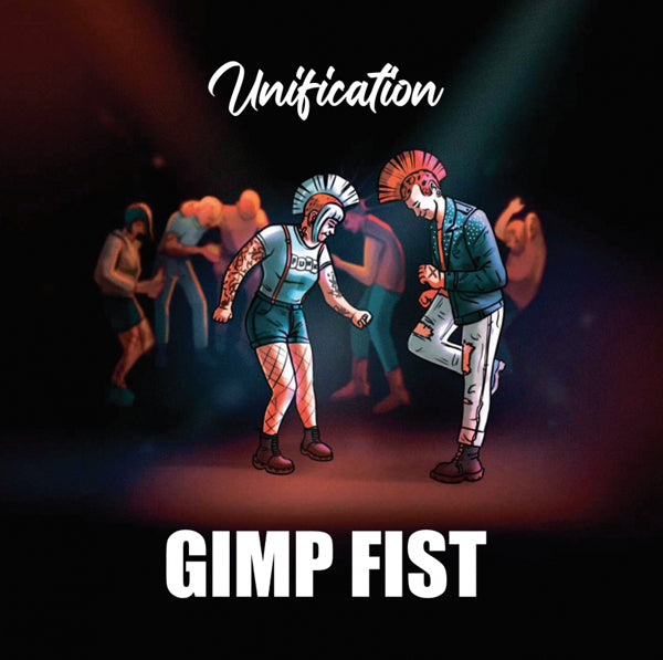 Gimp Fist - Unification (Transparent Red W/ Blue Splashes) - Punk - LP
