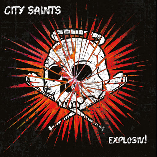 City Saints - Explosiv! (Clear Blue W/ White Splatter Vinyl) - Punk - LP