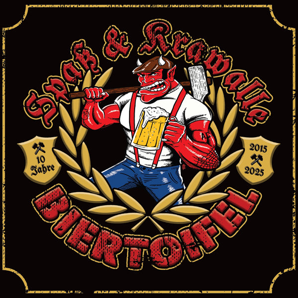 Biertoifel - Spaß & Krawalle (White W/ Gold Splatter Vinyl) - Punk - LP
