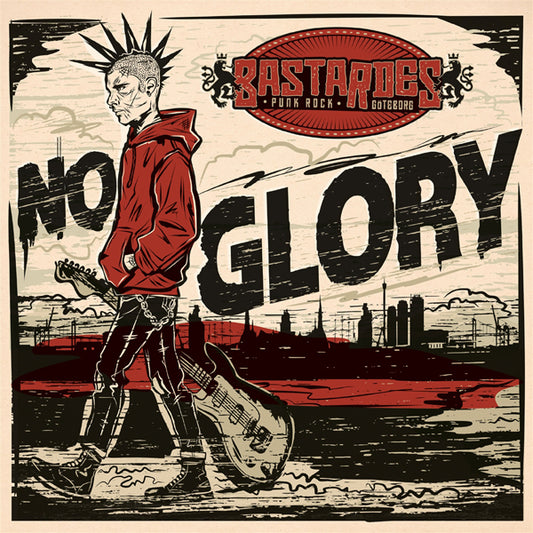 Bastardes - No Glory (Clear Red Dust W/ Black Splatter Vinyl) - Punk - LP