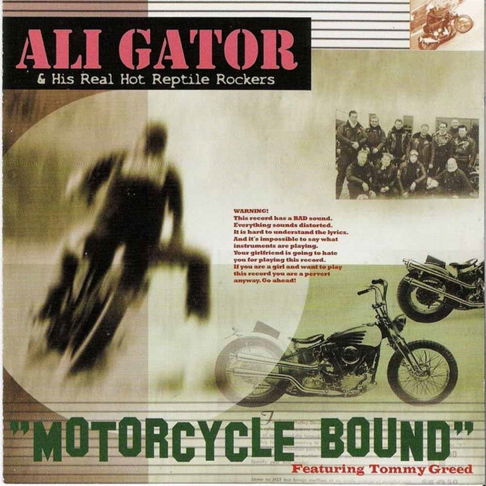 Ali Gator & His Real Hot Reptile Rockers - Motorcycle Bound - Rock - CD