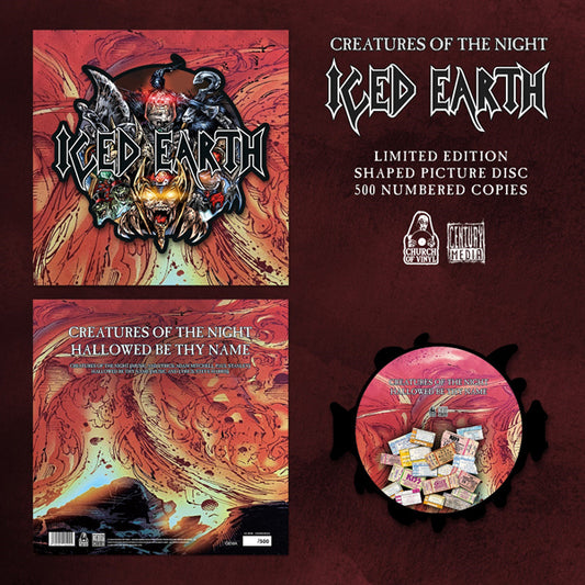Iced Earth - Creatures Of The Night (Shaped Picture Disc) - Metal - 12PD