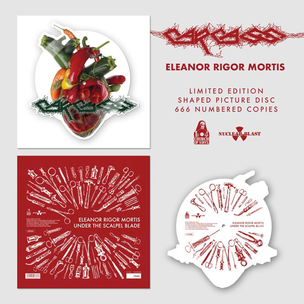 Carcass - Eleanor Rigor Mortis (Ltd.Shaped Picture Disc) - Death Metal - 12PD