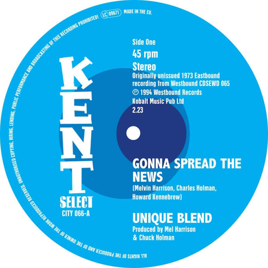 Unique Blend - Gonna Spread The News - Soul/Funk - 7