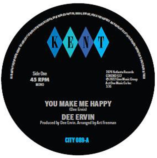 Dee Ervin - You Make Me Happy / Give Me One More Day - Soul/Funk - 7