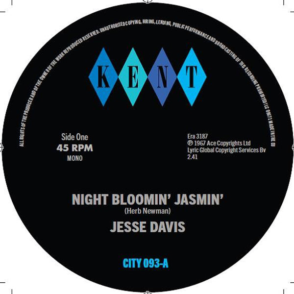 Jesse Davis / Gus Jenkins - Night Bloomin Jasmin / Tricky Too - Soul/Funk - 7