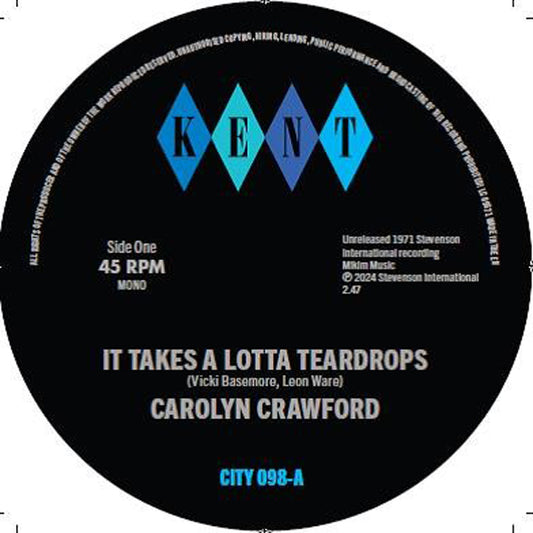 Carolyn Crawford - It Takes A Lotta Teardrops - Soul/Funk - 7