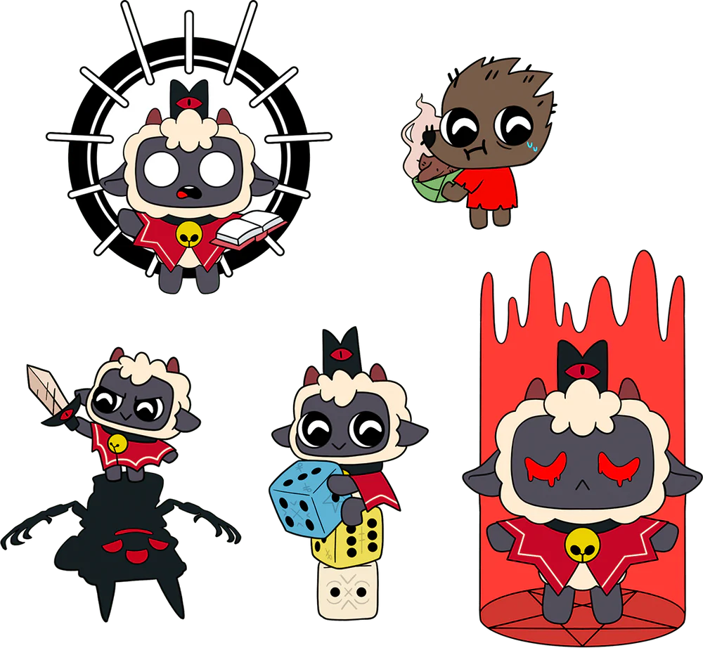 Youtooz Cult of Lamb Pin Set Action Figure