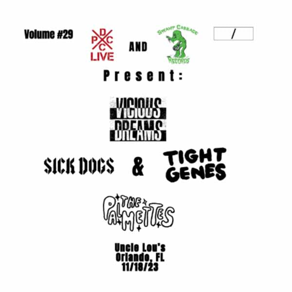 Vicious Dreams & The Palmettes & Sick Dogs - Dcxpc Live Vol. 29 - Punk - LP
