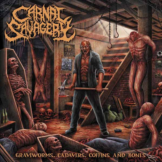 Carnal Savagery - Graveworms, Cadavers, Coffins And Bones - Death Metal - LP