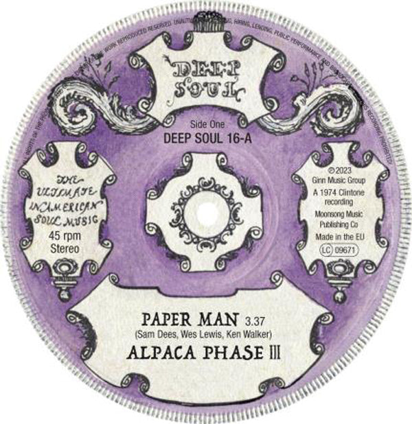 Alpaca Phase Iii / Sam Dees - Paper Man / False Alarms - Rock - 7