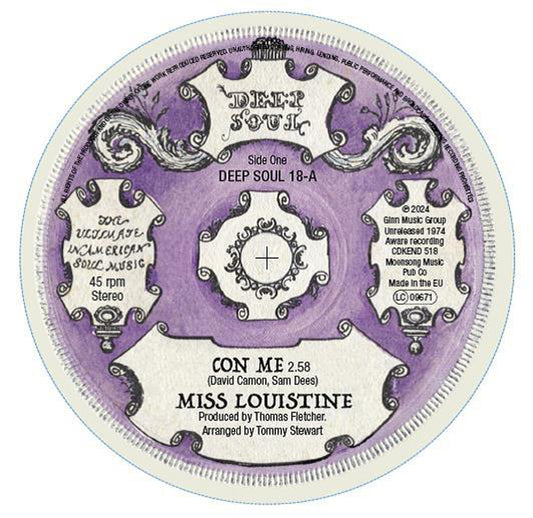 Miss Louistine / Sam Dees - Con Me / Con Me - Soul/Funk - 7