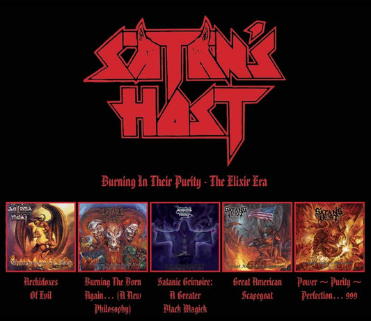 Satans Host - Burning In Their Purity - The Elixir Era - Black Metal - 5CD