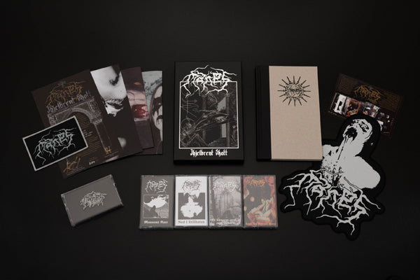 Manes - Ihjelbrent Skatt (4 Cassette Box Set W/ Book, Patch, Backpatch & Posters) - Black Metal - MC