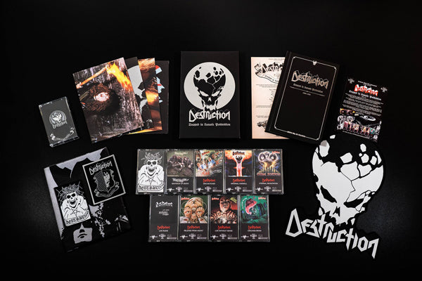 Destruction - Trapped In Lunatic Possession (9 Cassette Box Set W/ Book, Flag, Patches, Backpatch, Posters & Metal Pin) - Thrash Metal - MC