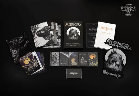Ulver - Trolsk Sortmetall (5 Cassette Box Set W/ Book, Flag, Backpatch, Posters, Postcards & Metal Pin) - Rock - MC