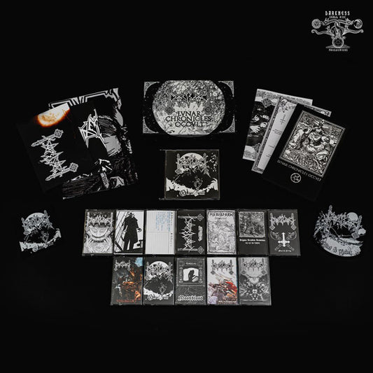 Moonblood - Lunar Chronicles Occult (12 Cassette Box Set W/ Cd, Book, Flag, Patches & Posters) - Black Metal - MC